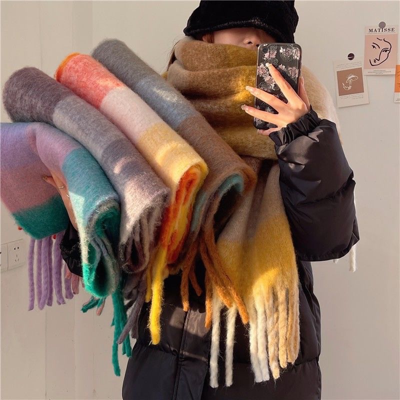 Cashmere Pashmina Wrap - Syal Hangat Tebal Musim Dingin Baru