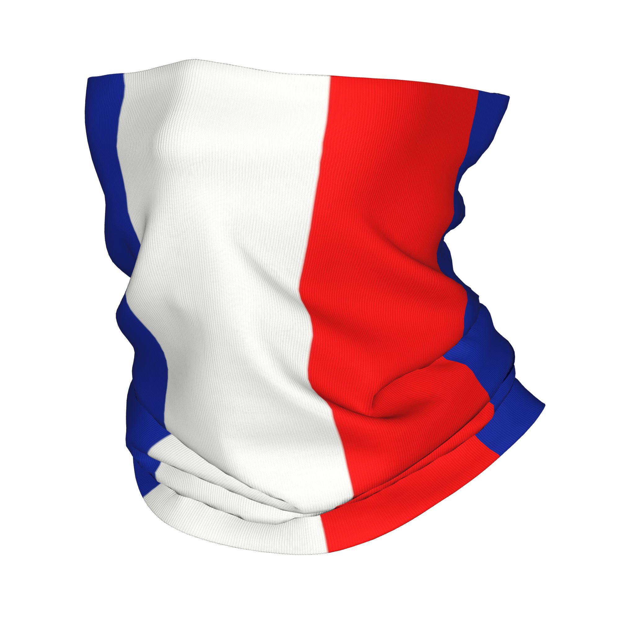 Neck Gaiter Fleece - Kustom Bendera Perancis Perancis Bandana Musim