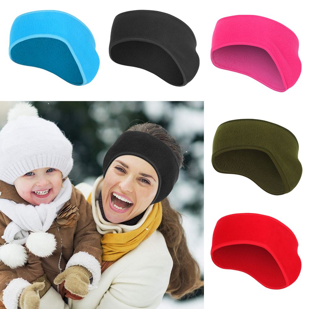 Fleece Ear Warmer Band - 1 Buah Ikat Rambut Wanita Anak