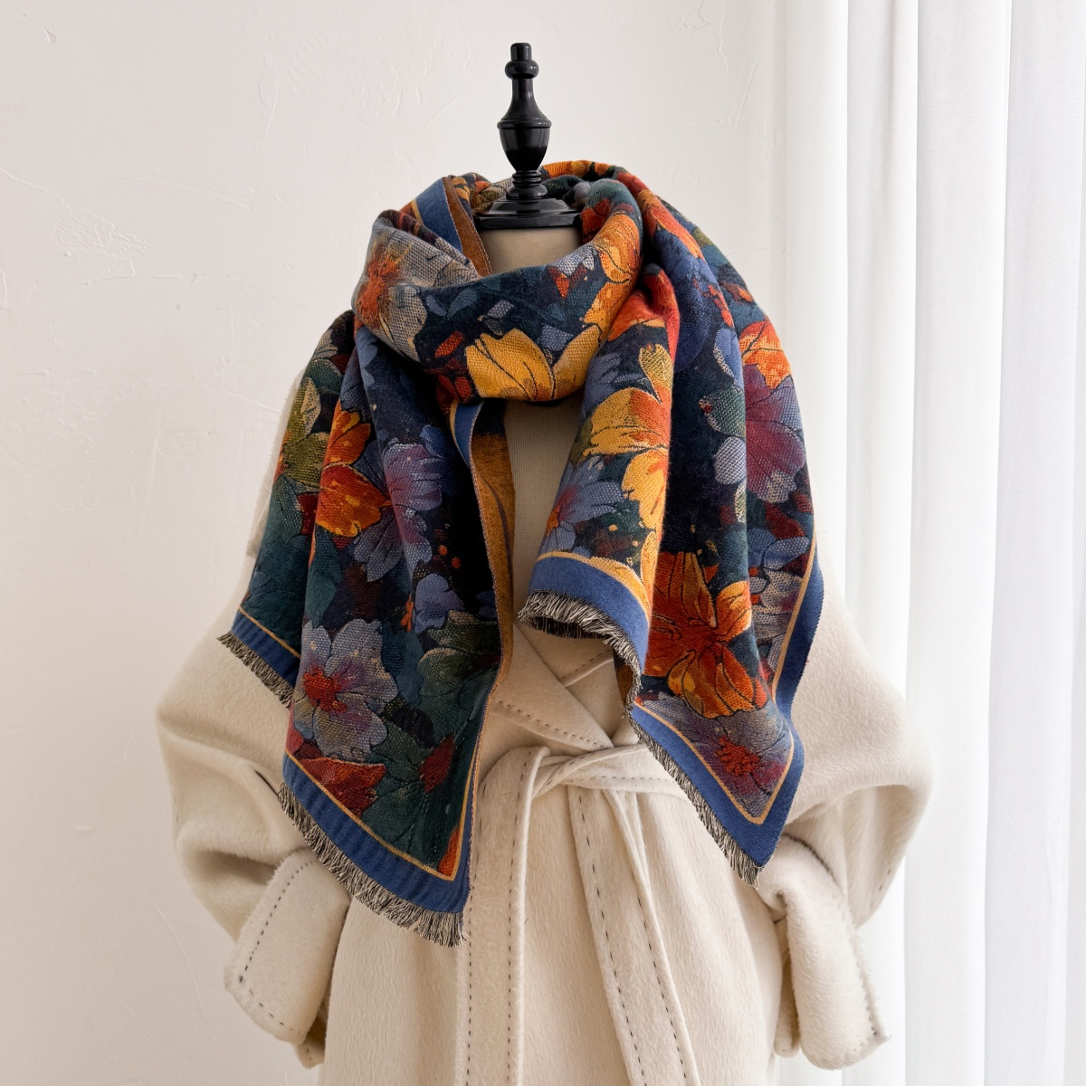 Kerudung Cetak Fashion Hijab S - Cashmere Pashmina Wrap ulasan dan harga