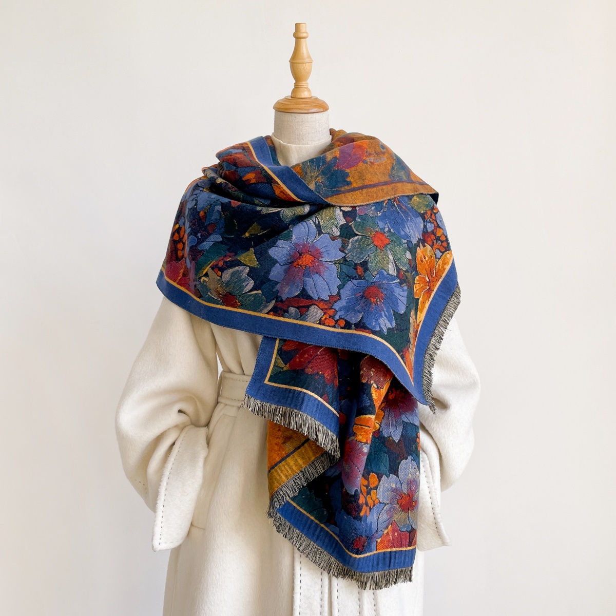Kerudung Cetak Fashion Hijab S - Cashmere Pashmina Wrap ulasan dan harga