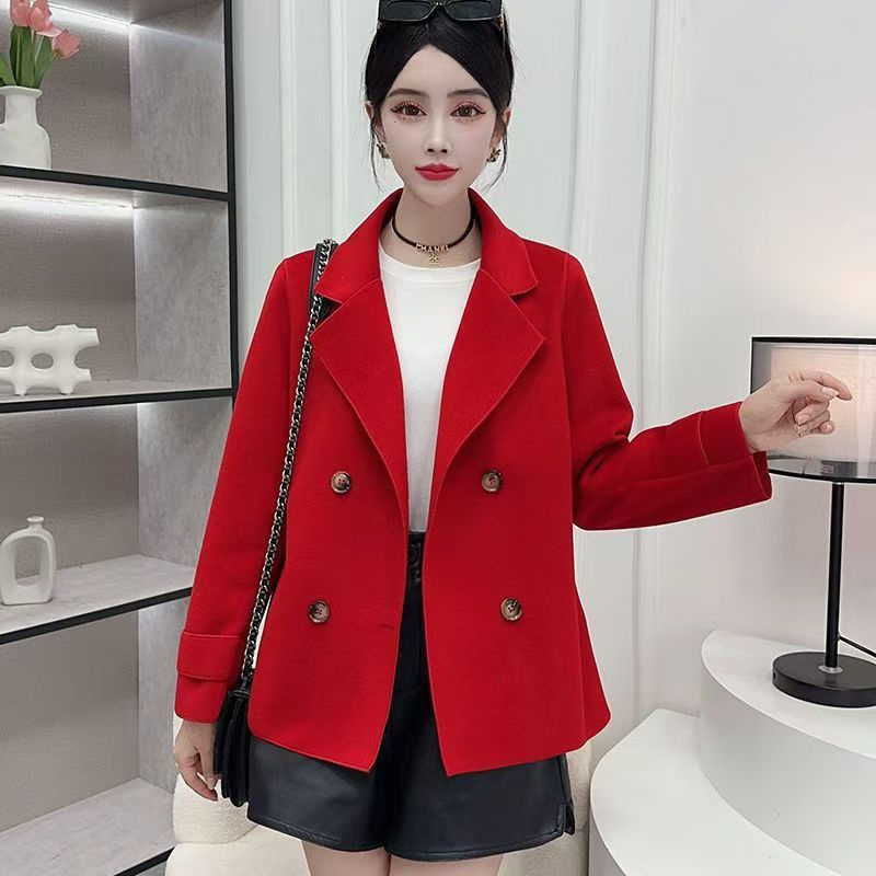 Mantel Wol Hitam Musim Gugur M - Wool Coat Peacoat ulasan dan harga