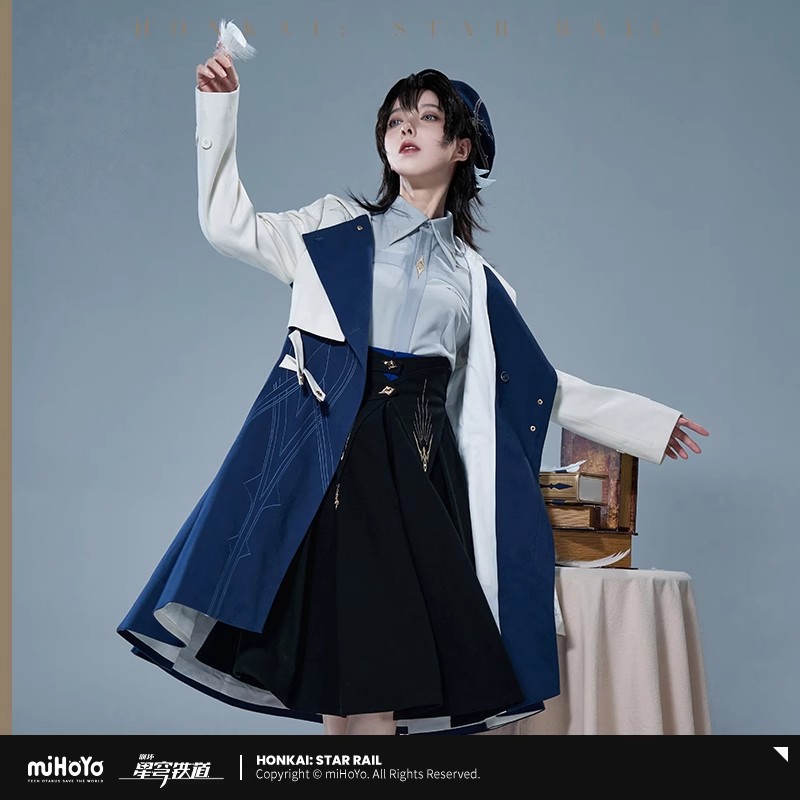 [Asli] miHoYo Game Sunday Coat - Wool Coat Peacoat ulasan dan harga