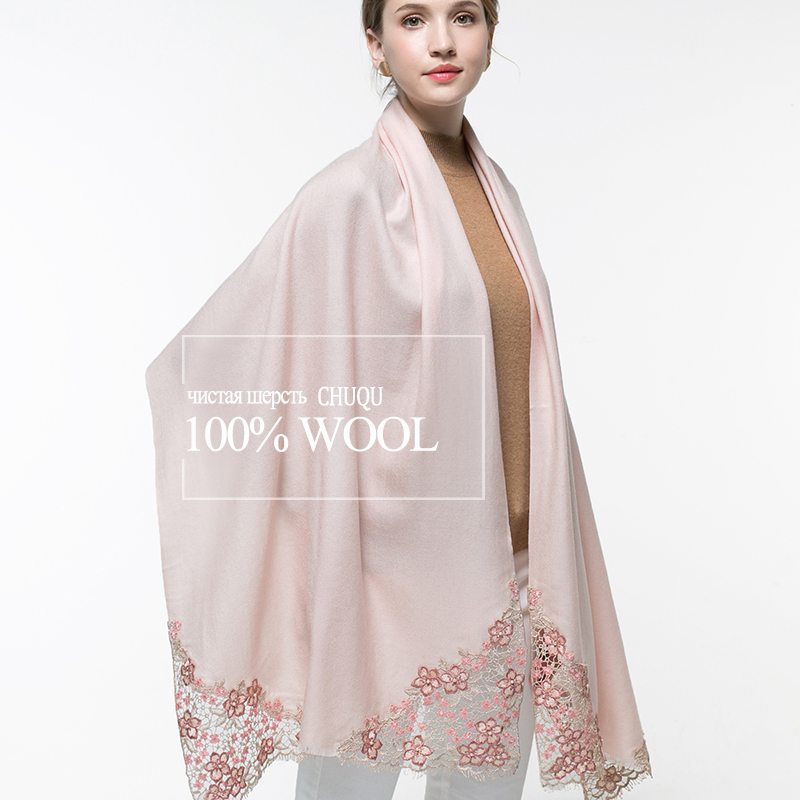 100% Real Wol Syal Merah Muda  - Cashmere Pashmina Wrap ulasan dan harga