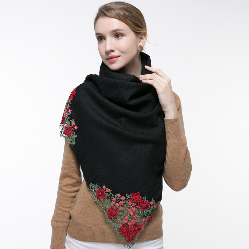 100% Real Wol Syal Merah Muda  - Cashmere Pashmina Wrap ulasan dan harga