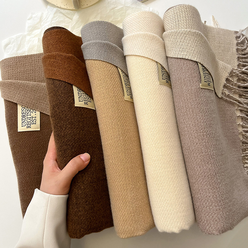 Syal Kasmir Solid Hangat Desai - Cashmere Pashmina Wrap ulasan dan harga