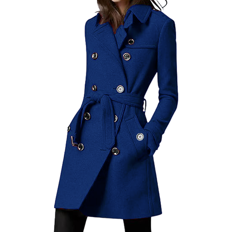 Mantel Trench wanita, pakaian  - Wool Coat Peacoat ulasan dan harga