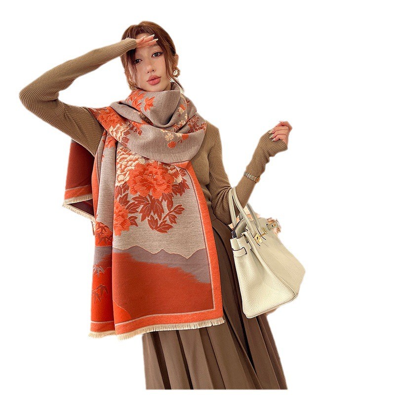 Syal Selendang Kasmir Hangat B - Cashmere Pashmina Wrap ulasan dan harga
