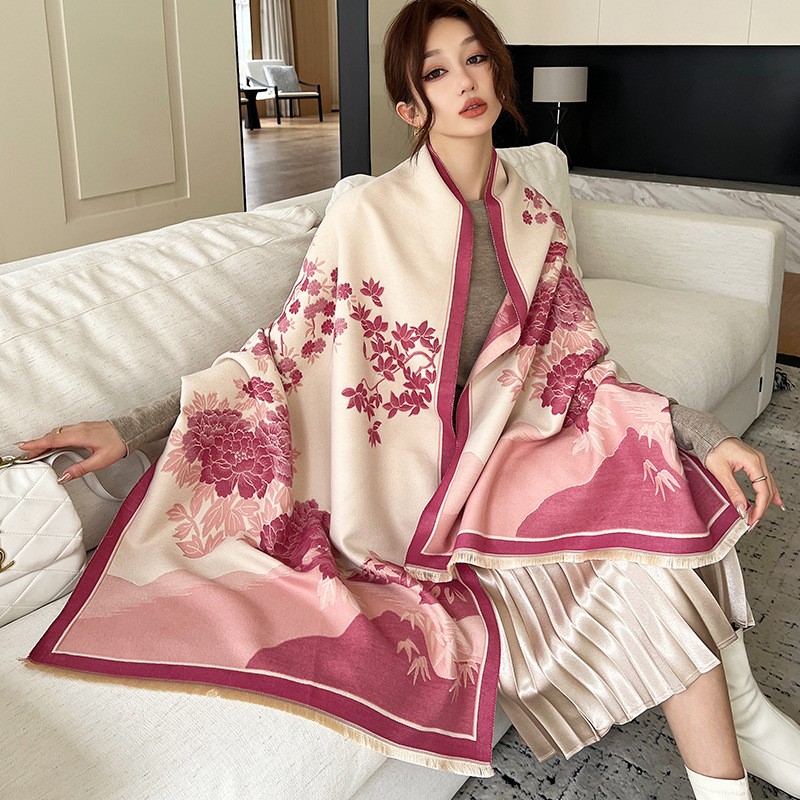 Syal Selendang Kasmir Hangat B - Cashmere Pashmina Wrap ulasan dan harga