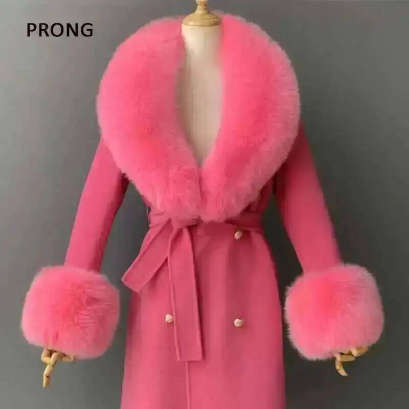 Kerah bulu asli dan Set manset - Shawl Wrap Winter ulasan dan harga
