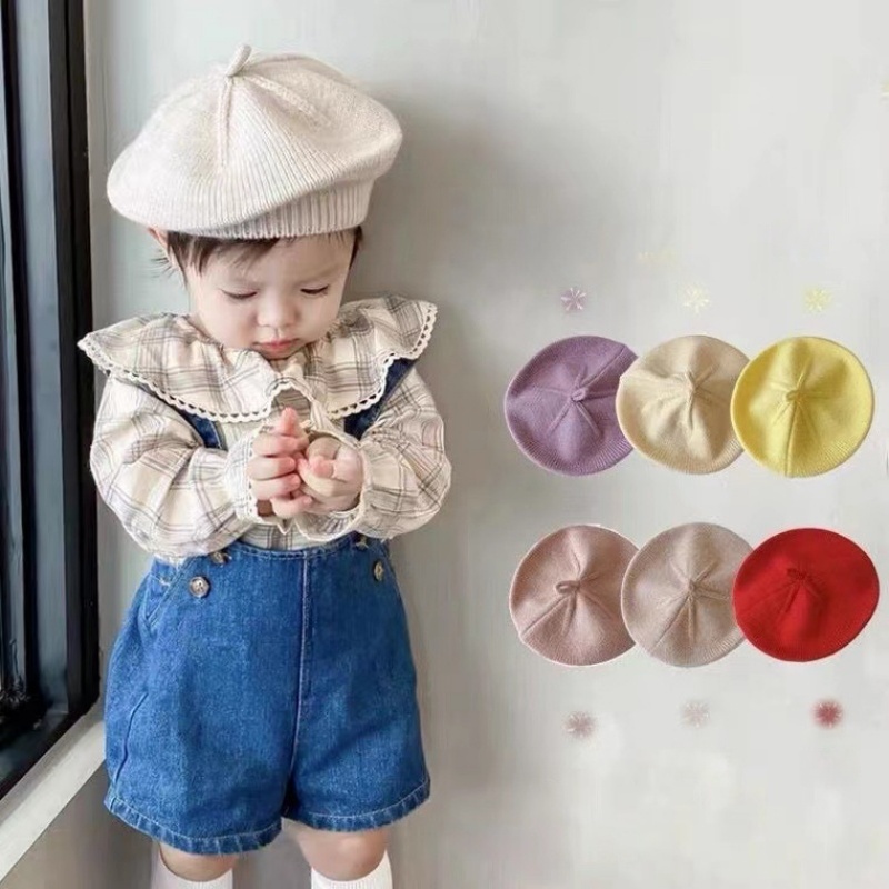 Topi Bayi Rajut Model Baru, Ga - Knit Beanie Hat Warm ulasan dan harga