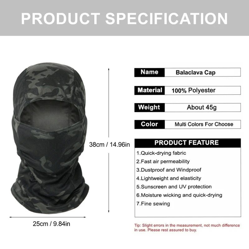 Topi Balaclava Kamuflase, Mask - Balaclava Ski Mask ulasan dan harga